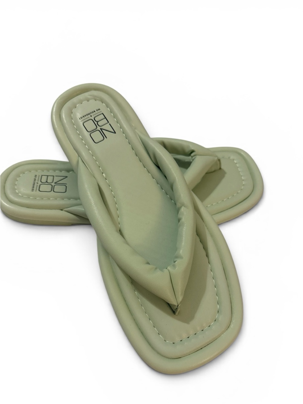 NOBO NEW Olive Green Padded Toe-Post Sandals for Women